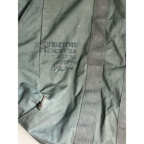 US Military Flyers Kit Bag Canvas Flight Duffle Pilot Deploy US Army Air Force - Picture 2 of 7